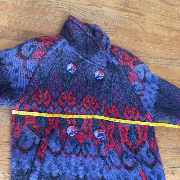 GENOA Women's 1990's Vintage Cardigan Sweater Coat - XL? - Picture 10 of 16